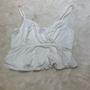 White crossover shirt. NWOT